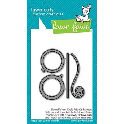 Lawn Fawn Lawn Cuts -Reveal Wheel Circle Balloon And Speech Bubble Add-On